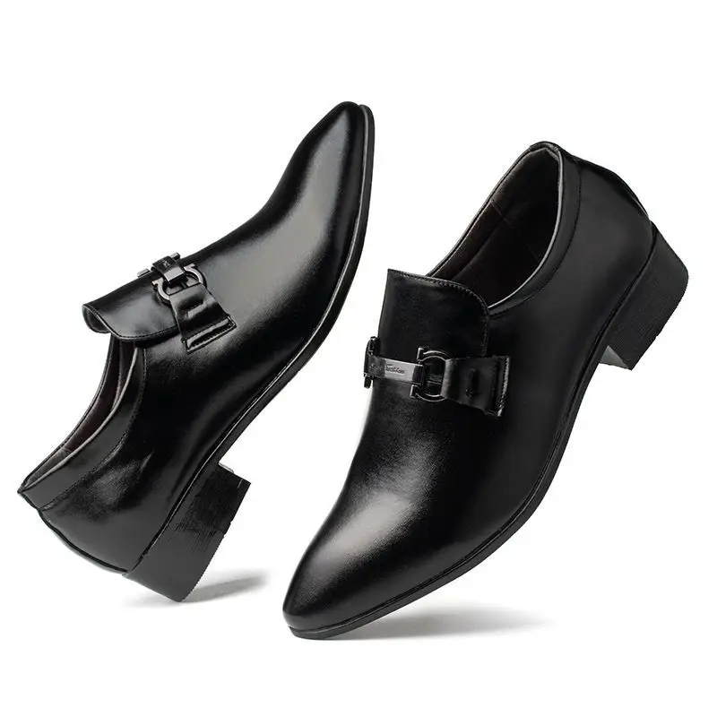 

Весенне-осенняя деловая обувь с острым носком, мужская новая повседневная обувь высокого качества, модная официальная офисная обувь 39, мужская официальная обувь
