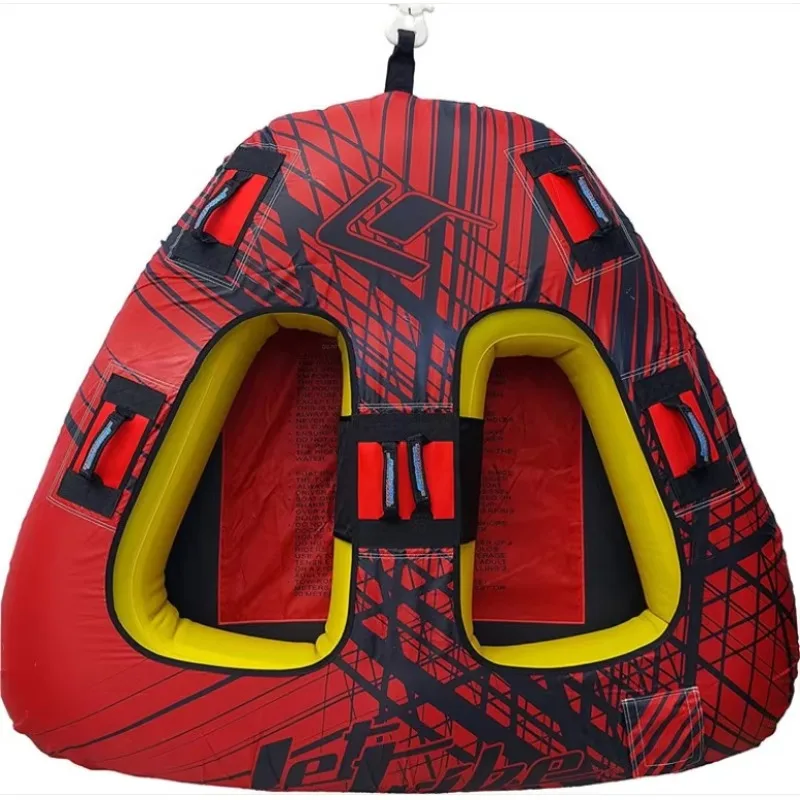 

PVC Inflatable Snow Tube Wear-resistant Double Layer Bottom with Strengthened Handles