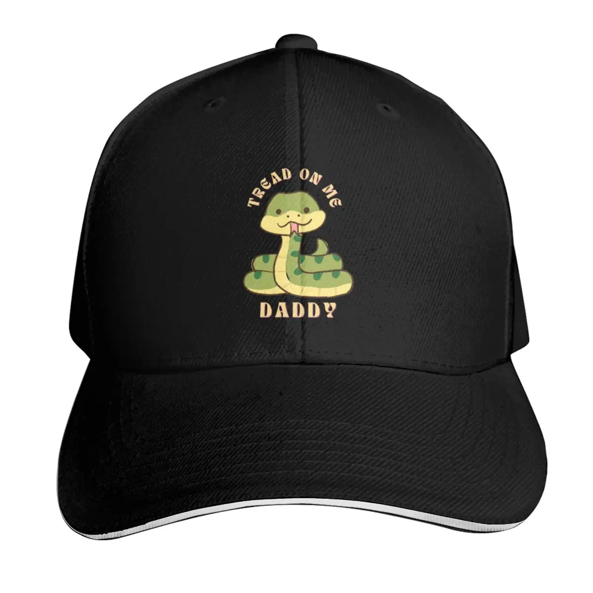 tread on me daddy Baseball Cap Cotton Twill Breathable Contrast Two Tone Brim Snapback Flat Bill