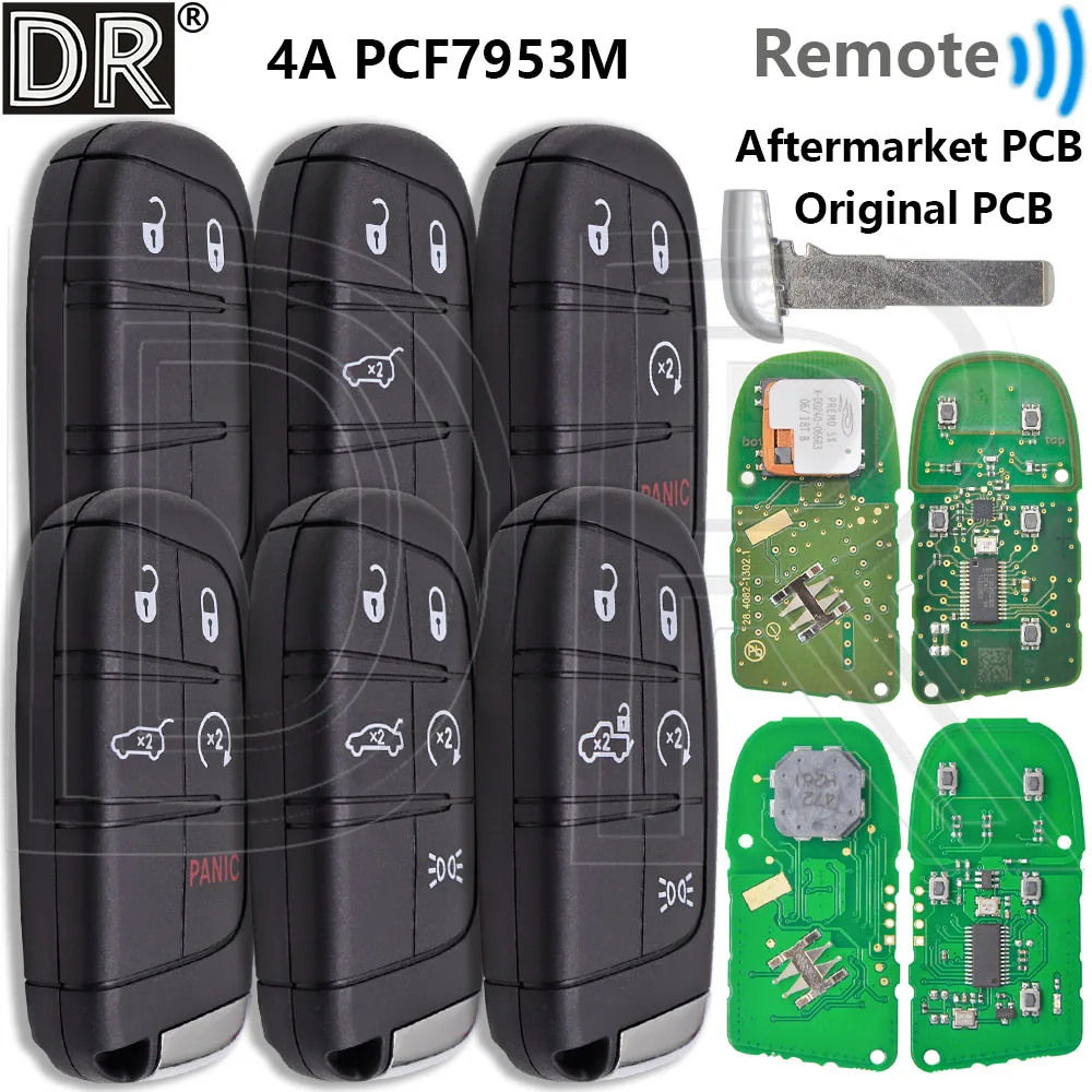 Great 4A Chip 433MHz AFM/OEM PCB M3N-40821302 Proximity Car Remote Control Smart Key For Fiat 500 500X 500L 2016 2017 2018 2019