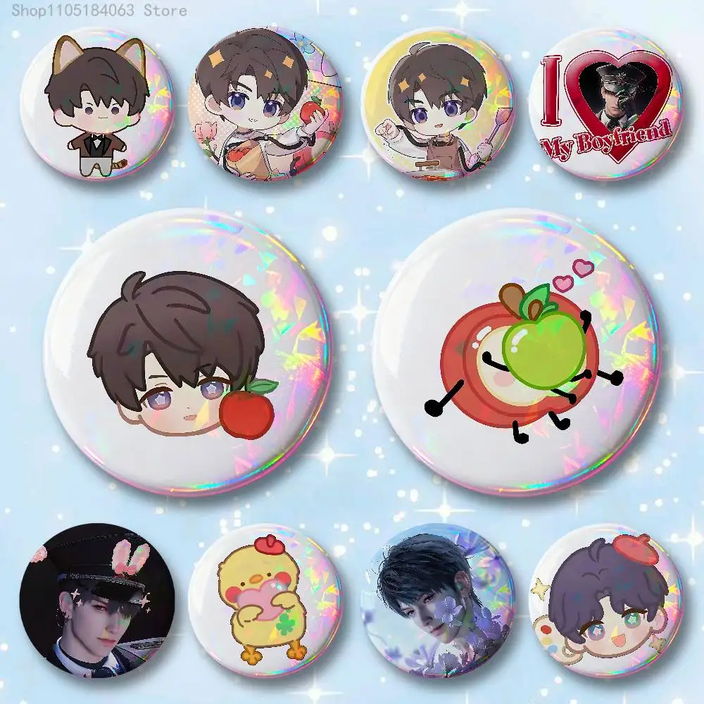 Love And Deepspace Caleb Badges 25 32 44 58 75 mm Round Cosplay Pin Bag Decor Fans Collect Friends Gifts Brooch Souvenir