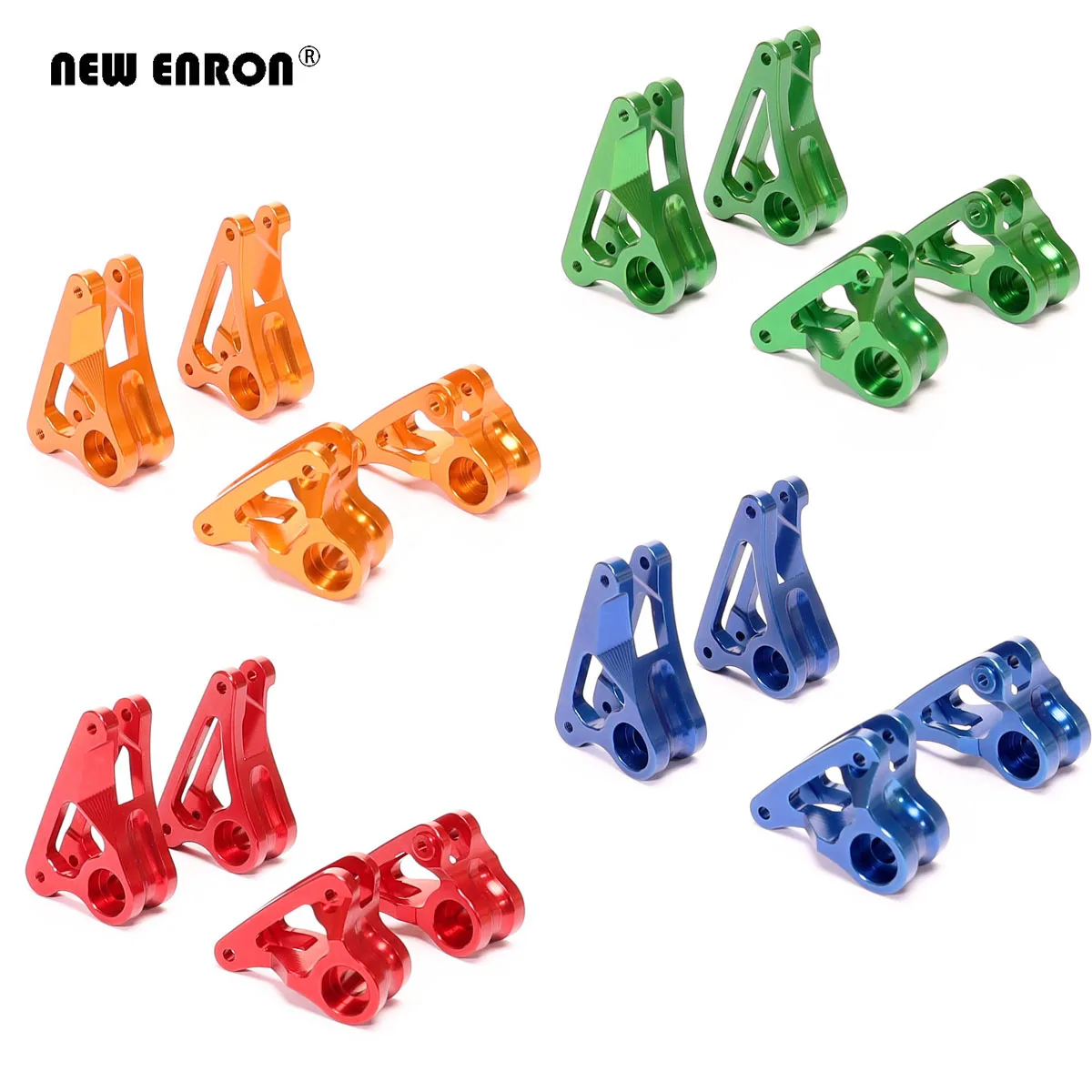 NEW ENRON Aluminum Front/Rear Rocker Arm Set #5358 Progressive-2 (90-T) FOR Traxxas 1/10 Revo E-Revo 2.0 Slayer Pro 4X4 Summit