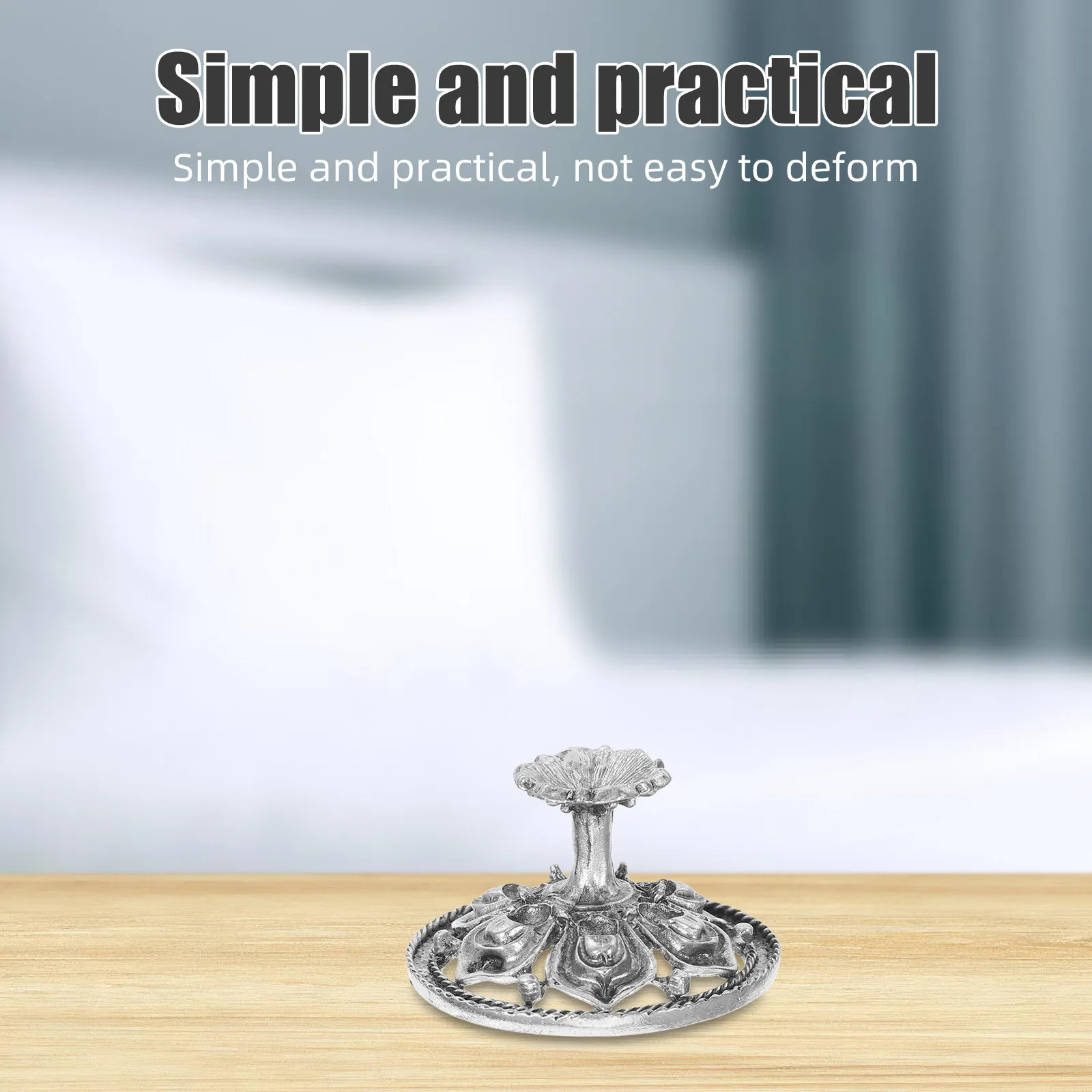 Lotus Crystal Ball Holder Aluminium Sphere Base Metal Stable Stand Desktop Display Tabletop Crystal Stone Showcase Rack