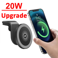 20W Magnetic Car Wireless Charger Air Vent Stand Phone Holder Fast Charging For iPhone 15 14 13 12 Samsung Xiaomi
