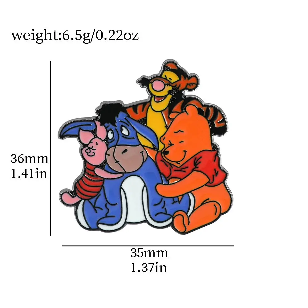 Hercules Vanellope Von Schweetz Pooh Bear maialino Tigger Disney spilla Pin Cartoon Cute Badge spille smaltate zaino spilla in metallo