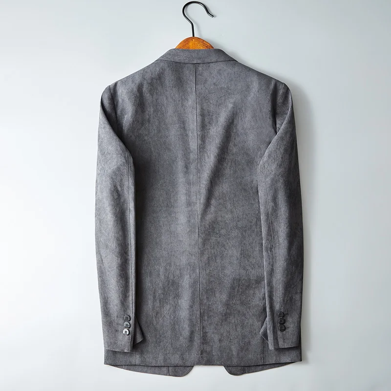 2024 Korean Style Men\'s Casual Suit High Velvet Fashion Business All Fashion Boutique Jacket Small Suit Jacket M-4XL
