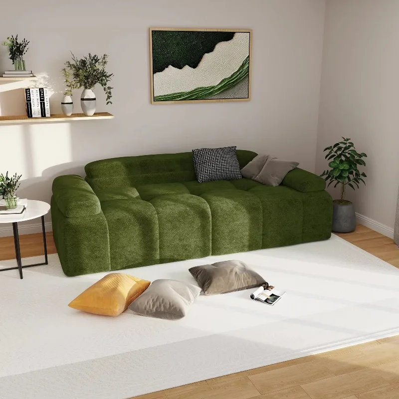 Hot Sale Corduroy Sofa in Box Vacuum Compressed Sofa Bed  Modular Sectional Compress Sofa Set