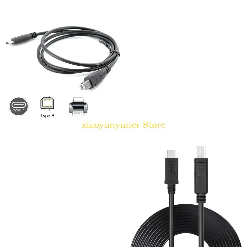 P9JB USB B to USB C Cable USB 2.0 USB C to USB B Cable, USB Type B to Type C for Cellphone Tablet External Hard Drive,Scanner