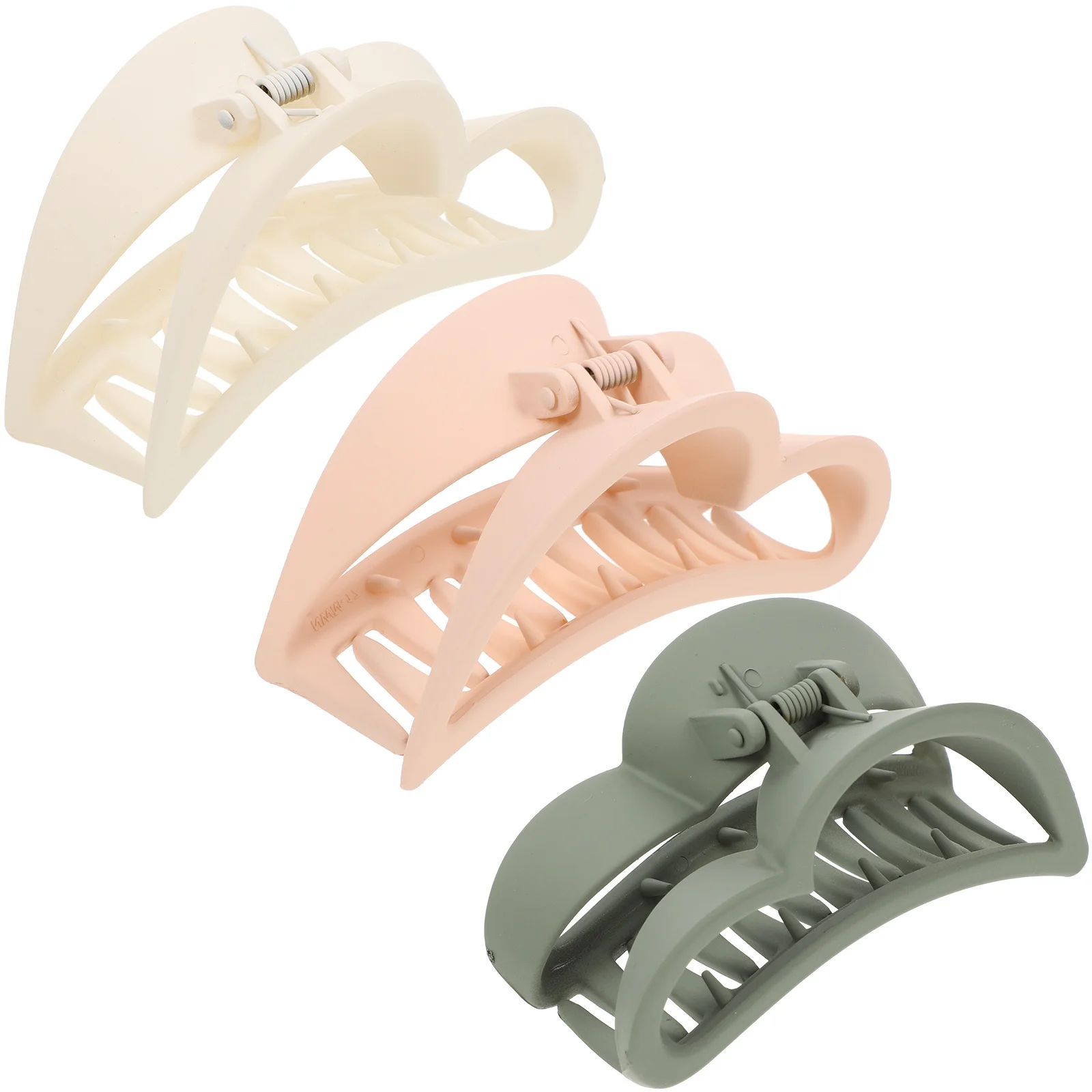 

3pcs Large Heart Clips Women Women Claw Claw Clips For Long Clip Back Hair Holder For Thick Thin Long Short Hair