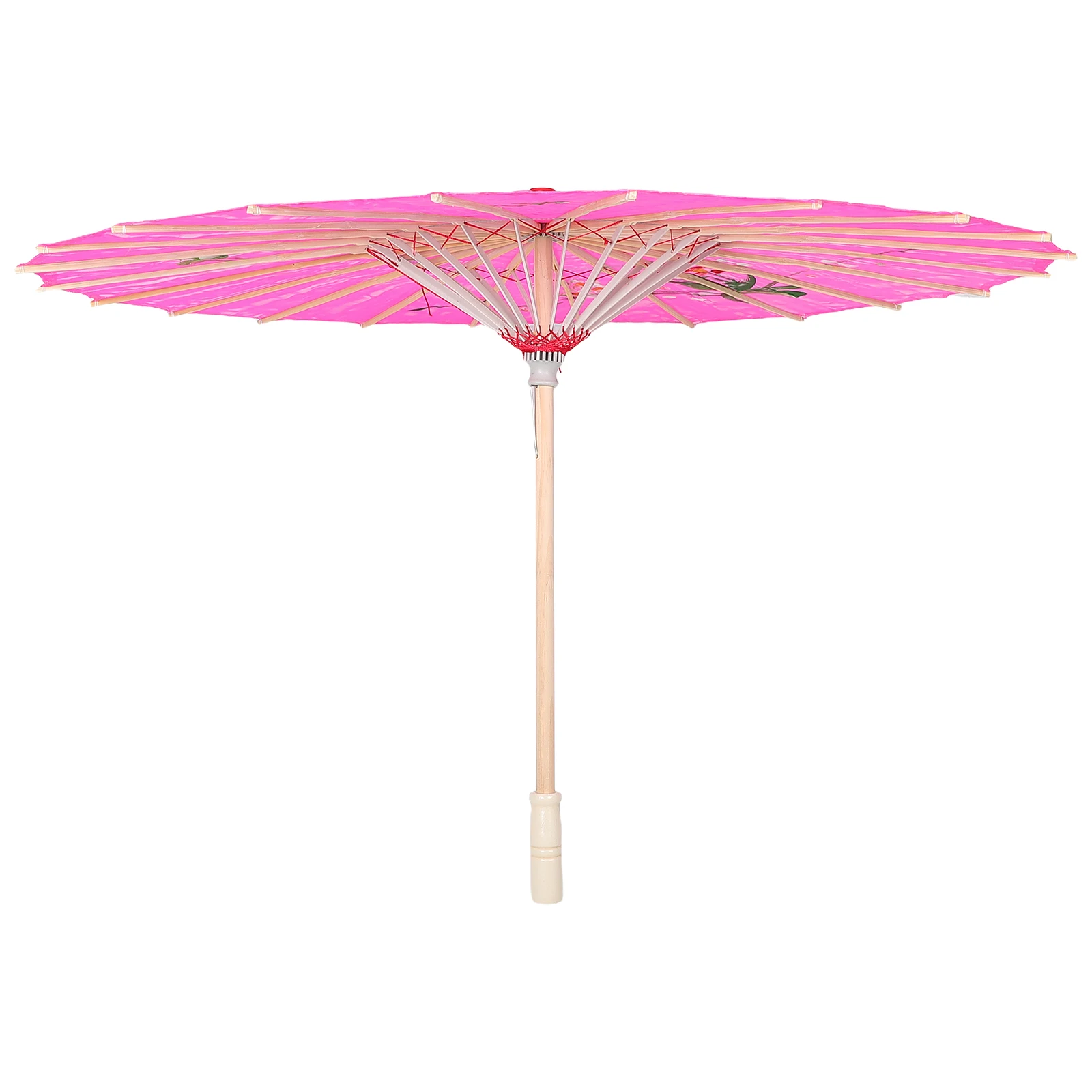 

Silk Umbrella Pink Parasol Chinese Japanese Wedding Translucent Vintage Dance Prop Decorative Kids Photo Retro Folding Umbrella