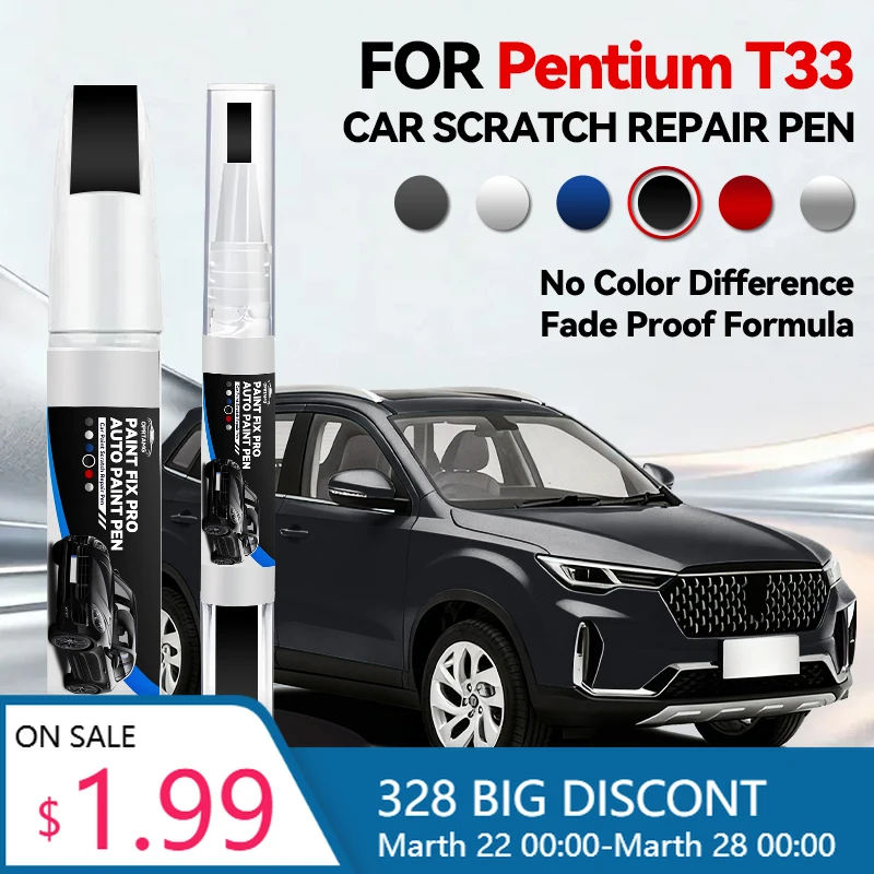 

Ручка-карандаш для ремонта краски автомобиля (для Pentium T33 1994-2026), средство для удаления царапин, аксессуары для авто, черный, белый, серебристый