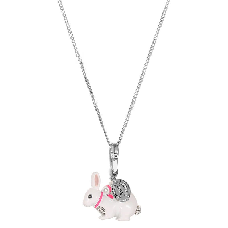 

1Pc Exquisite Cute And Stylish White Bunny Necklace Pendant Animal Keychain Bag Charm,Party Jewelry Keychain Pendant Decor Gifts