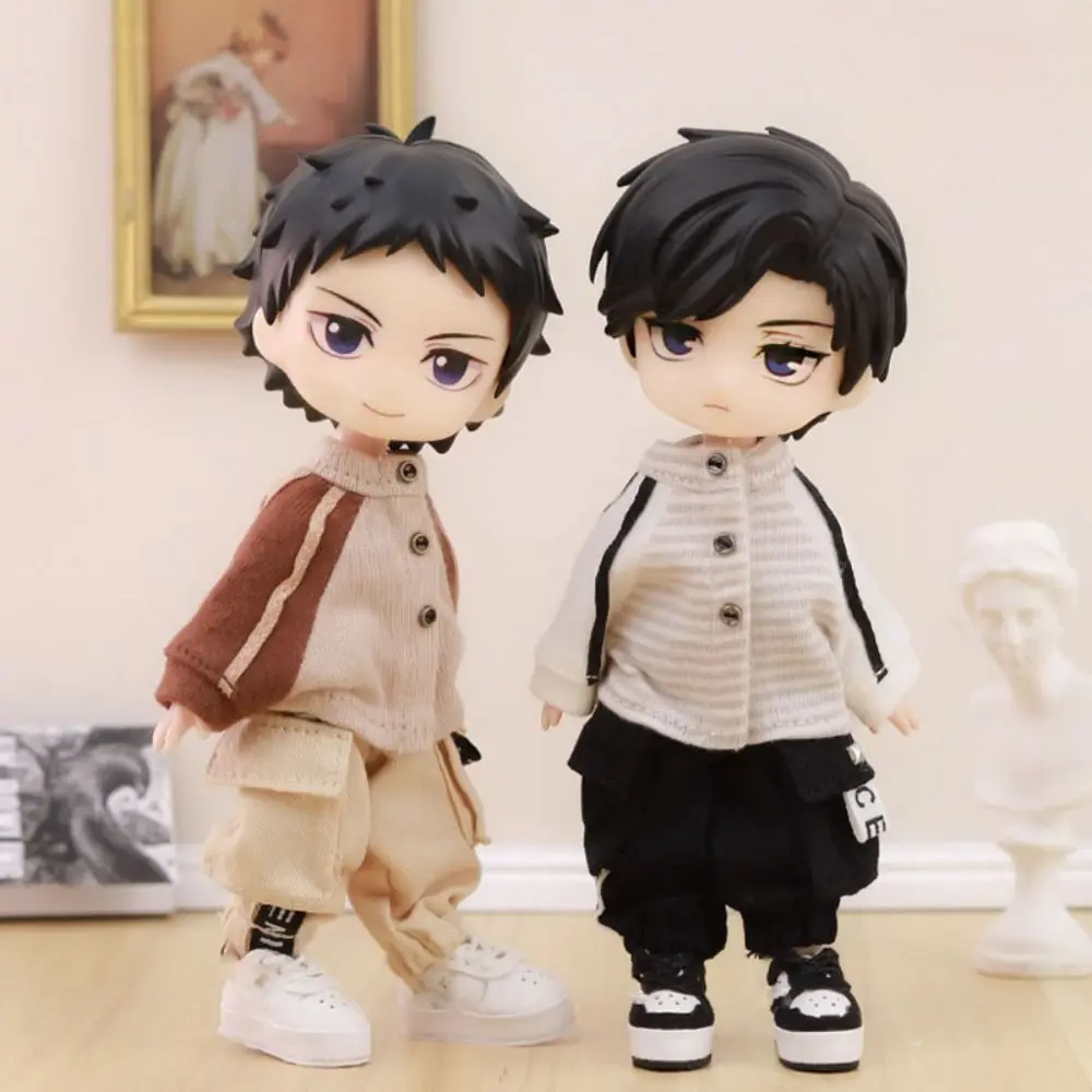 

High Quality Fashion Baseball Jacket Laser DIY Sports Pants Baseball Suit For 1/11 Ob11 Dolls/for 1/12 BJD Dolls