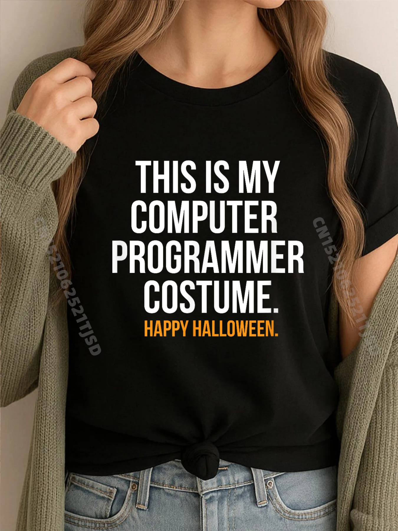 

Computer Programmer Costume Halloween Camisetas Camiseta Masculina Retro washed Tops & Tees