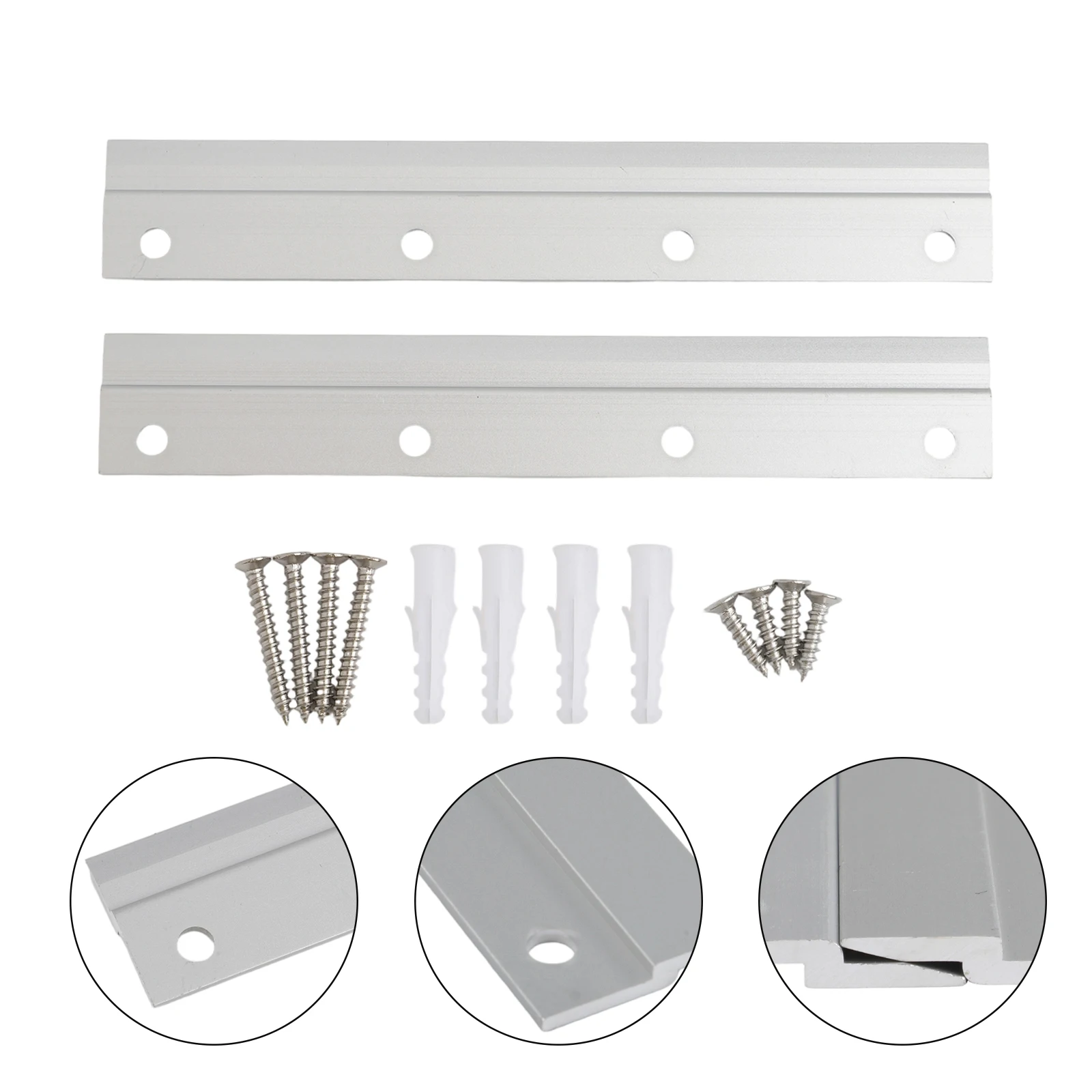 For Office Display Wall Hanging Strip Aluminum Wall Display Strips Concealed Fastener Near-flush Mounting Outdoor Compatible