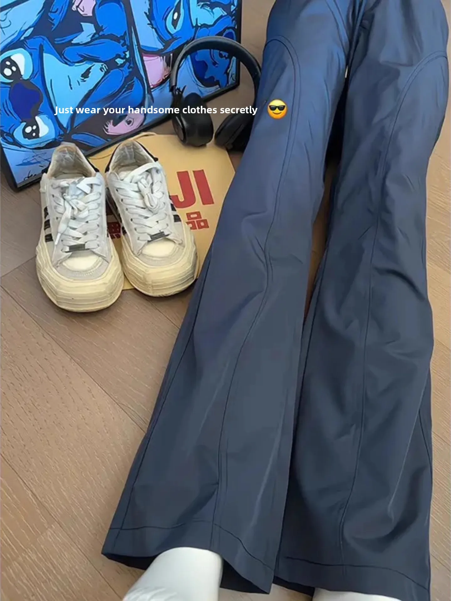 بنطلون رياضي رجالي سريع الجفاف مستقيم الساق، خفيف وناعم، ثلاث طبقات مضادة للتسلق، صيفي عصري وكاجوال