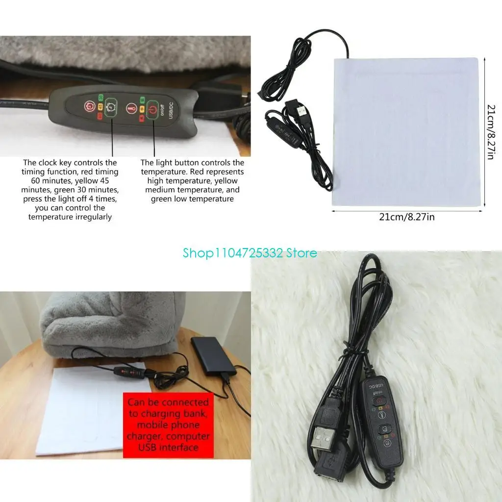 

P5EA 5V USB-грелка с электрическим подогревом, грелка для ног, безопасная и надежная грелка