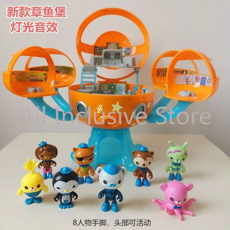New TV Cartoon Octonauts Underwater Column Toy Ornament Octopus