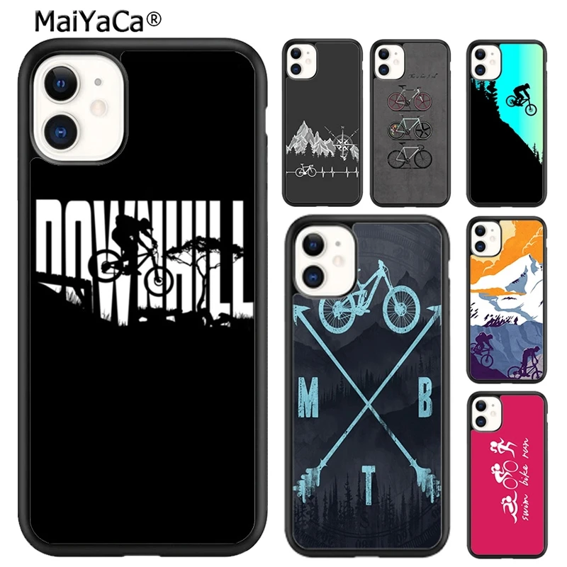 mountain bike biker biking cycling Downhill bicycle Phone Case For iPhone 16 15 14 plus XR XS 11 12 13 pro max coque