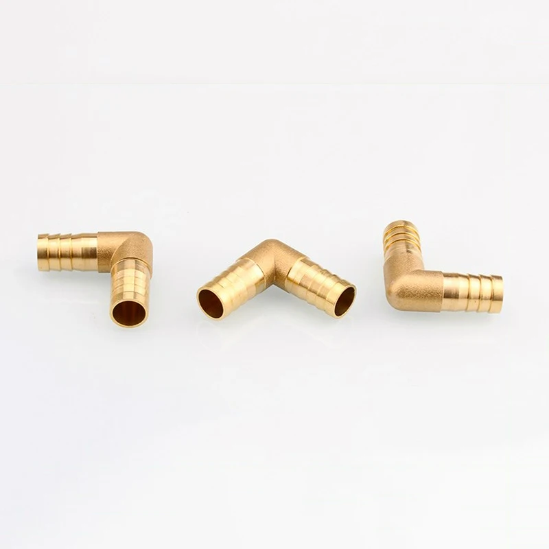 Brass Hose Pipe Fitting 12mm 14mm 19mm Coupling Elbow Equal Diameter Barb Hose Copper Barbed Coupler Connector  Joint Adapter