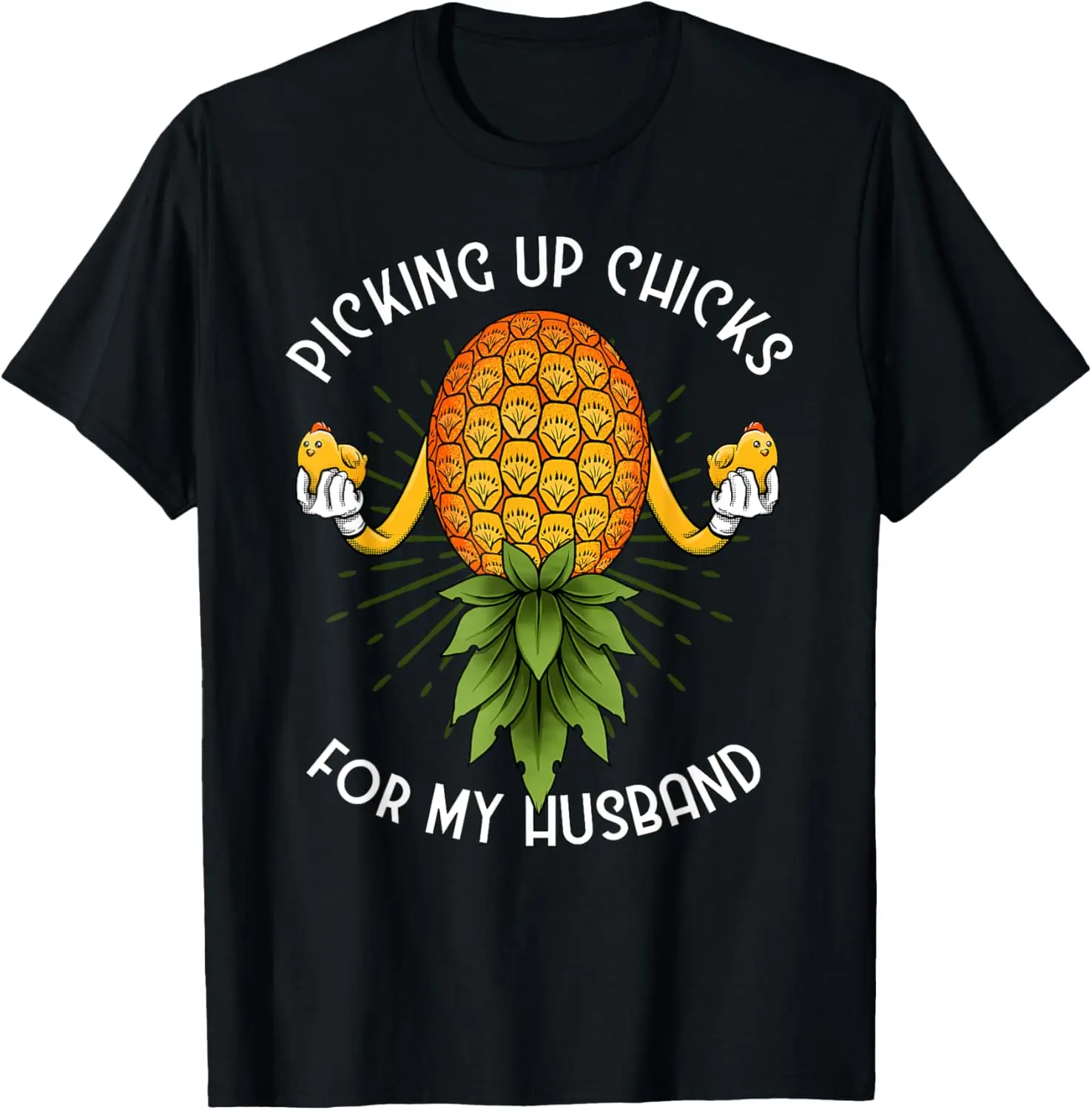 

Upside Down Pineapple Swinger Wife Women T-Shirt