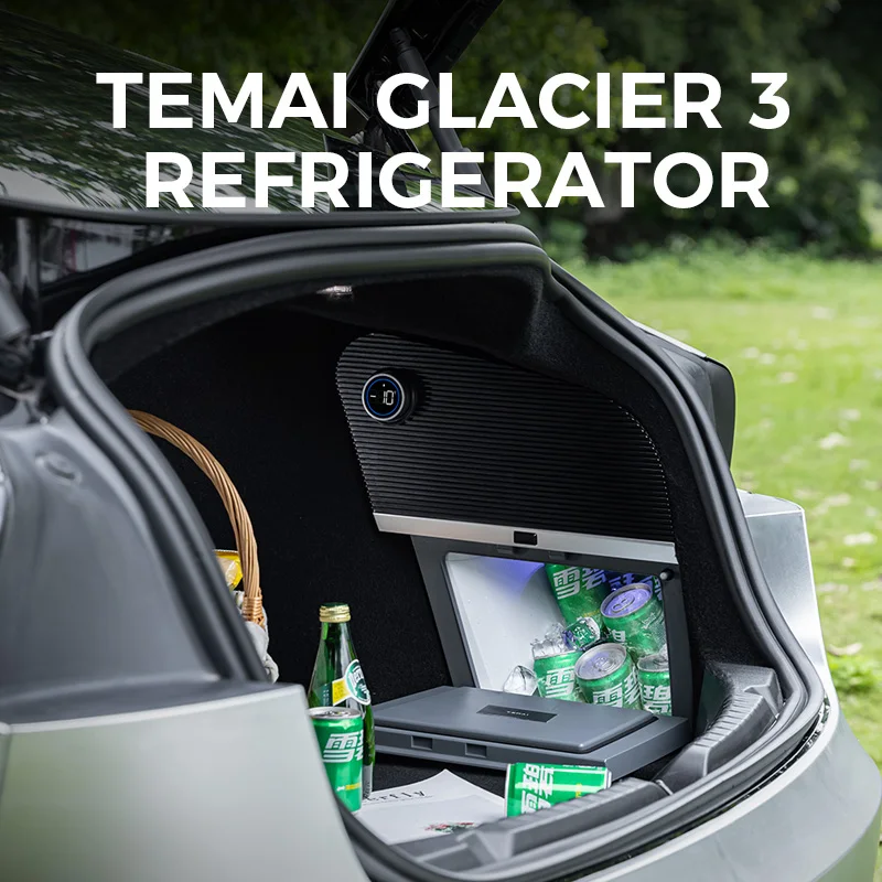 

NEW For Tesla Model 3 Highland 10L Portable Fridge - 50°C Heat/-10°C Silent Freeze Compressor Cooler for Camping Outdoor Travel