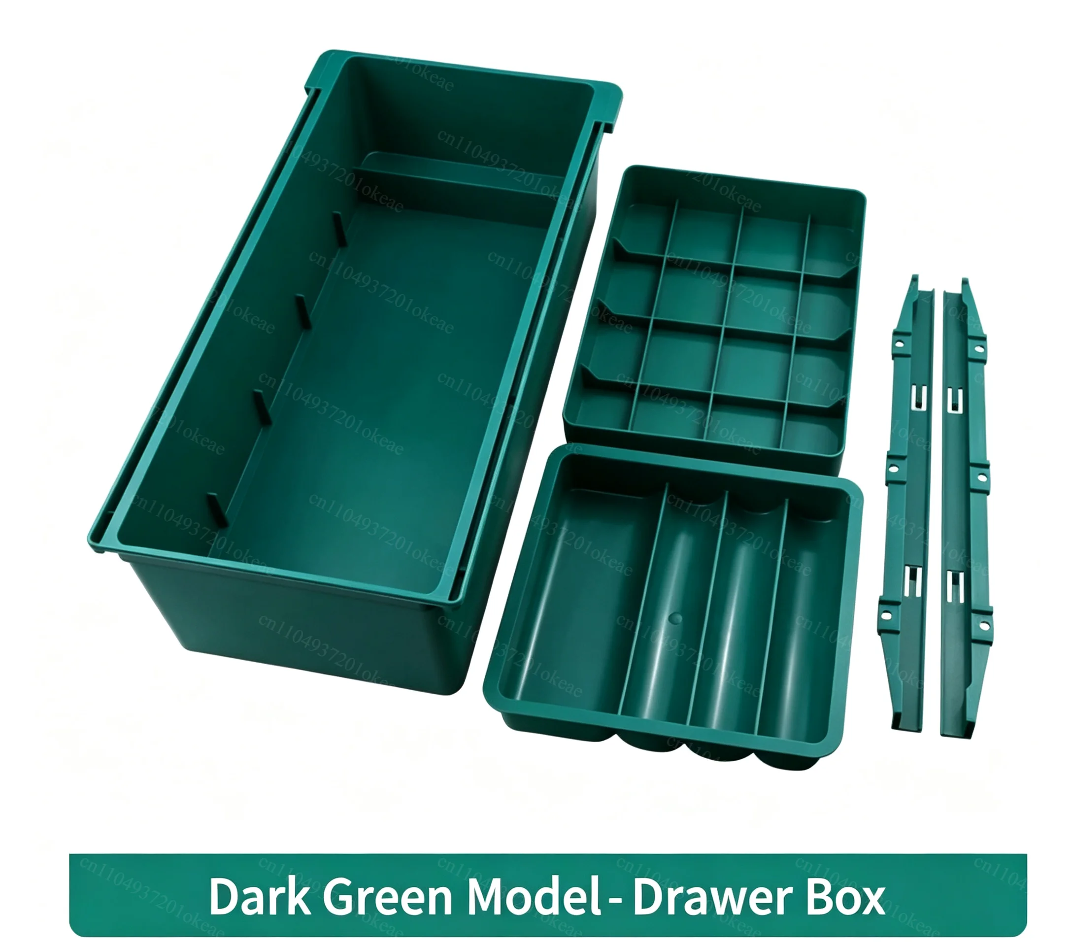 Under Desk Drawer Storage Box, Plastic Hidden Desk Organizer for Tools, Crafts and Office Supplies