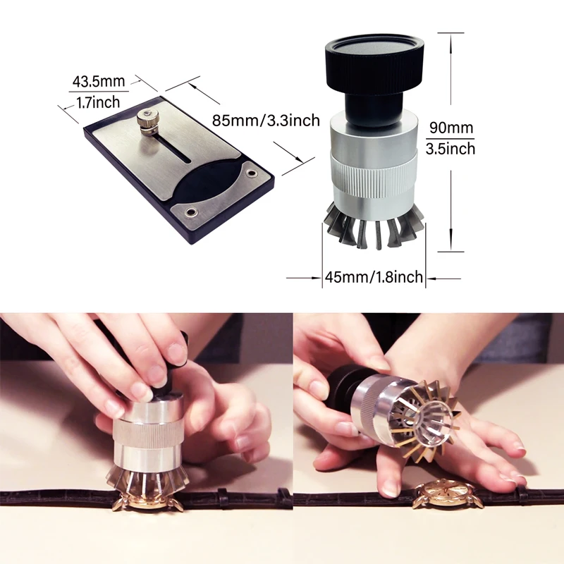

4266/6400 Watch Crystal Remover Tool to remove round or shape glasses, from Ø 10 to 45 mm, with 1 standard plate, 0.70 mm