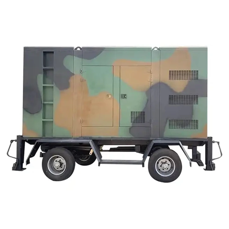 factory direct sale 60kw 75kva portable trailer type mobile  generator with control module