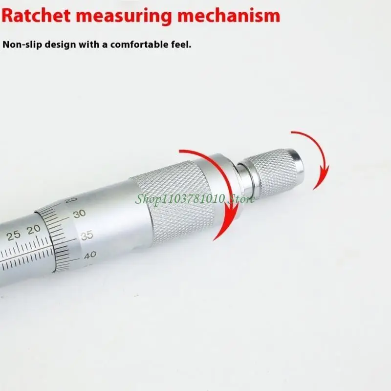 U55D Multiple Ranges Internal Micrometer Steel Measuring Instrument Easy To Read Scale For Workshop Educational & Research Use