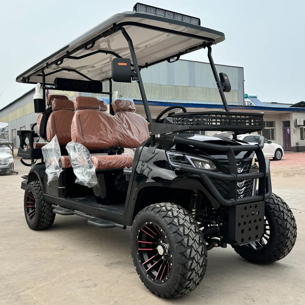 2024 MMC Newest 4+2 6 Seater Electric Carts Utility Vehicle Off Road Buggy for Sale 4000w 5000w Golf Carts Electric