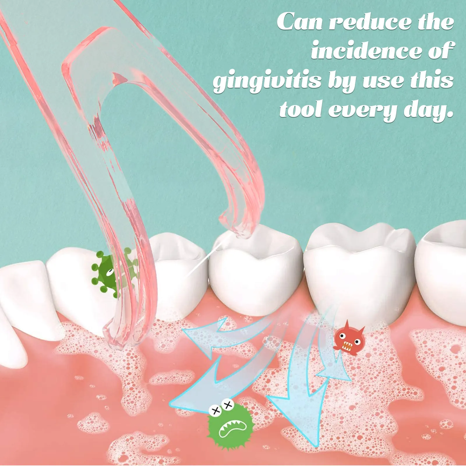 2Pcs Dental Floss Holders Comfortable Grip PP Handle Pink Flosser Rack Prevent Gingivitis Easy Access Teeth Cleaning