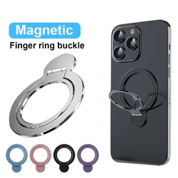 Magnetic Phone Holder Ultra Thin Metal Ring Holder For iPhone 15 14 13 12 For Magsafe Sticky Kickstand Support Wireless Charging