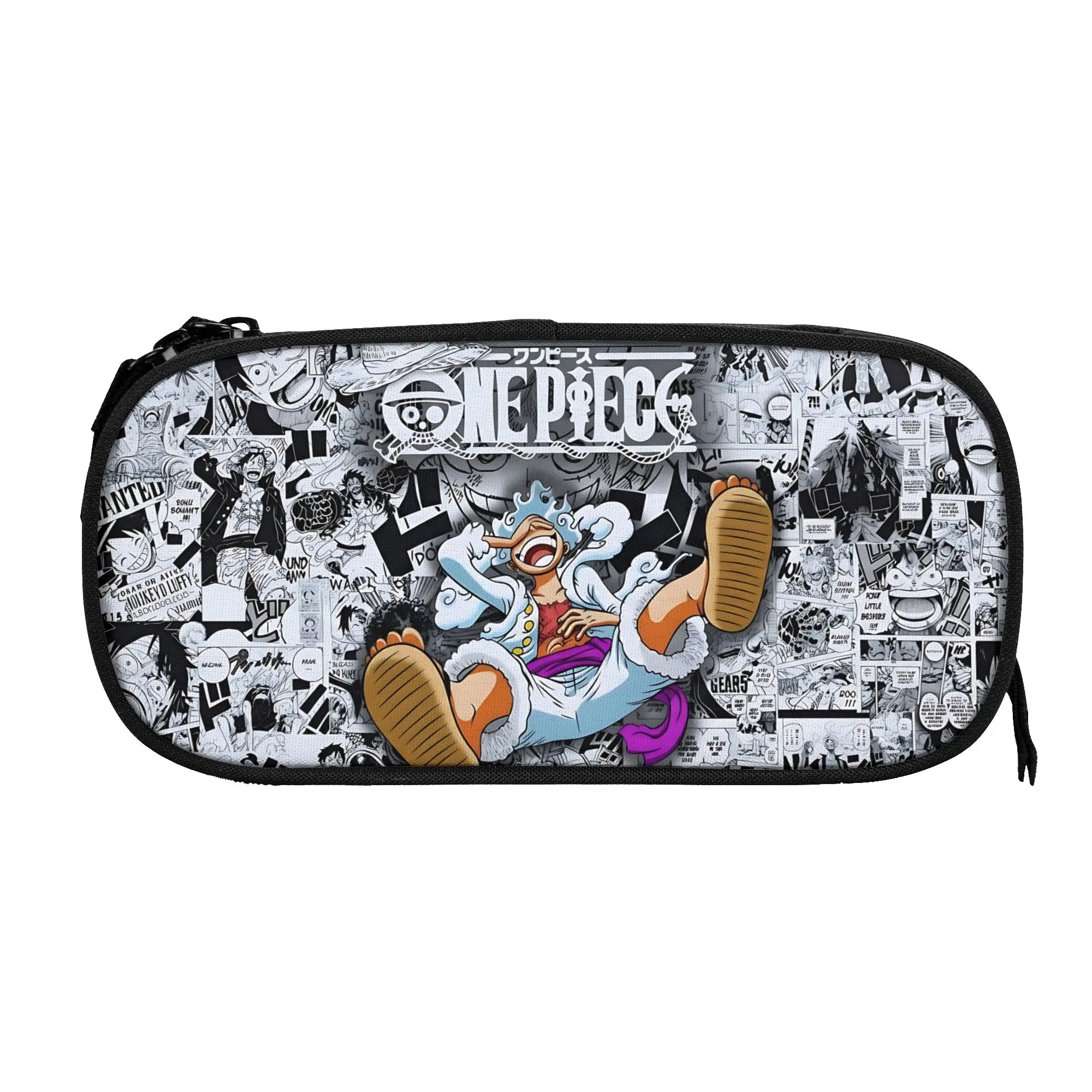 Large Capacity Bags for Child Cartoon Pirate Street Art Collage Pattern One-Piece Handheld Study Bag for Boys Gilrs Kids