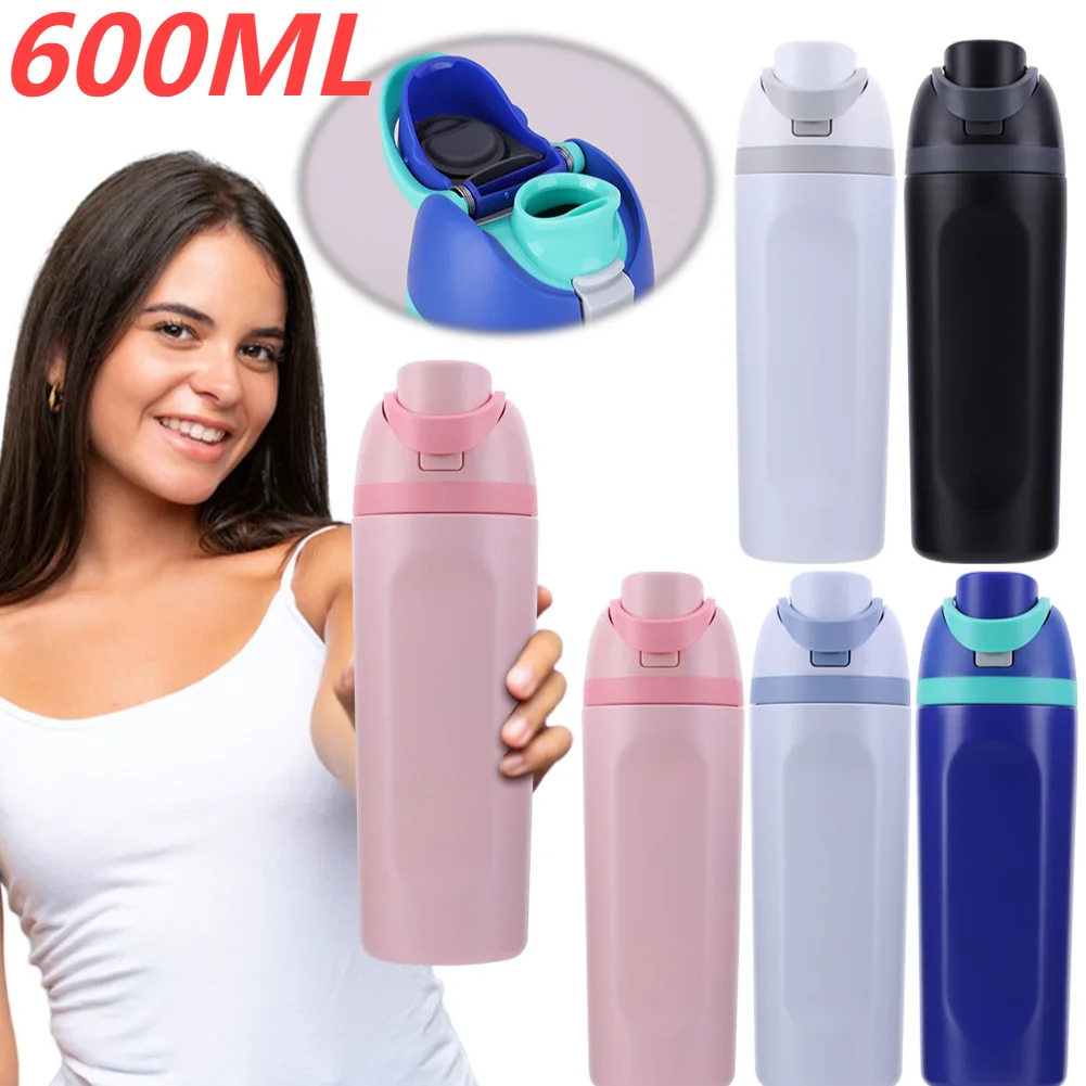 

600ML Stainless Steel Thermos Bottle Thermal Mug Vacuum Water Bottle Insulated Tumbler Outdoor Camping Sports Insulation Cup