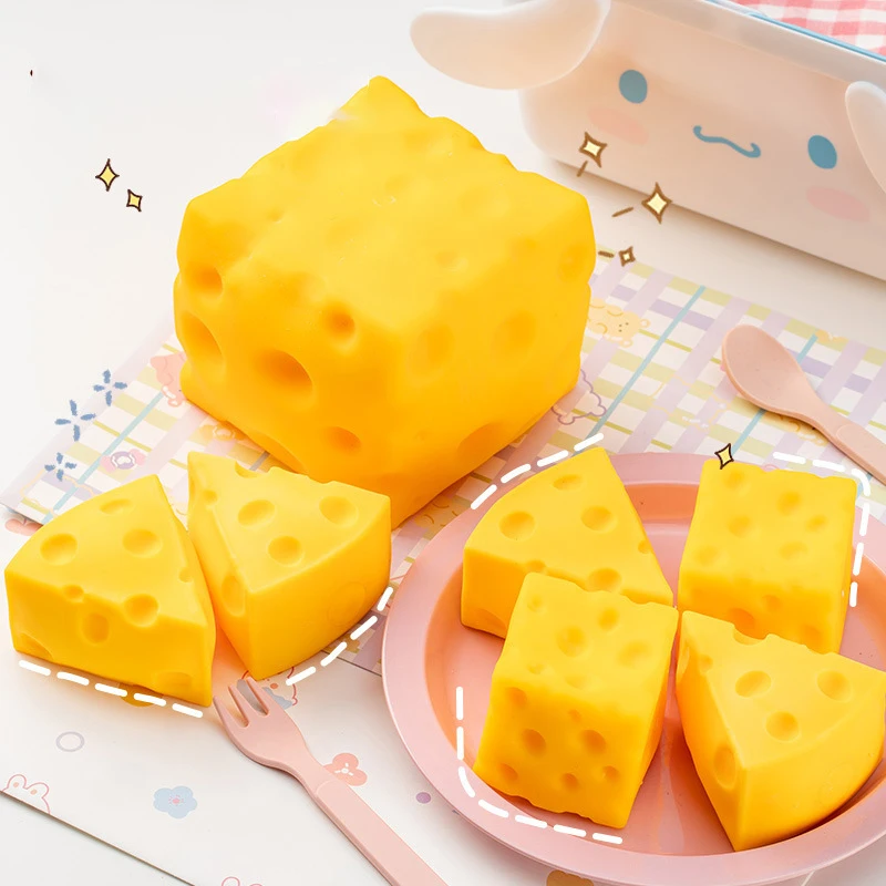 

Квадратные игрушки-антистресс в форме сыра, медленно восстанавливающие форму, сенсорные игрушки для снятия стресса, антистрессовые мячики-сыр, фиджет-игрушки для детей и взрослых