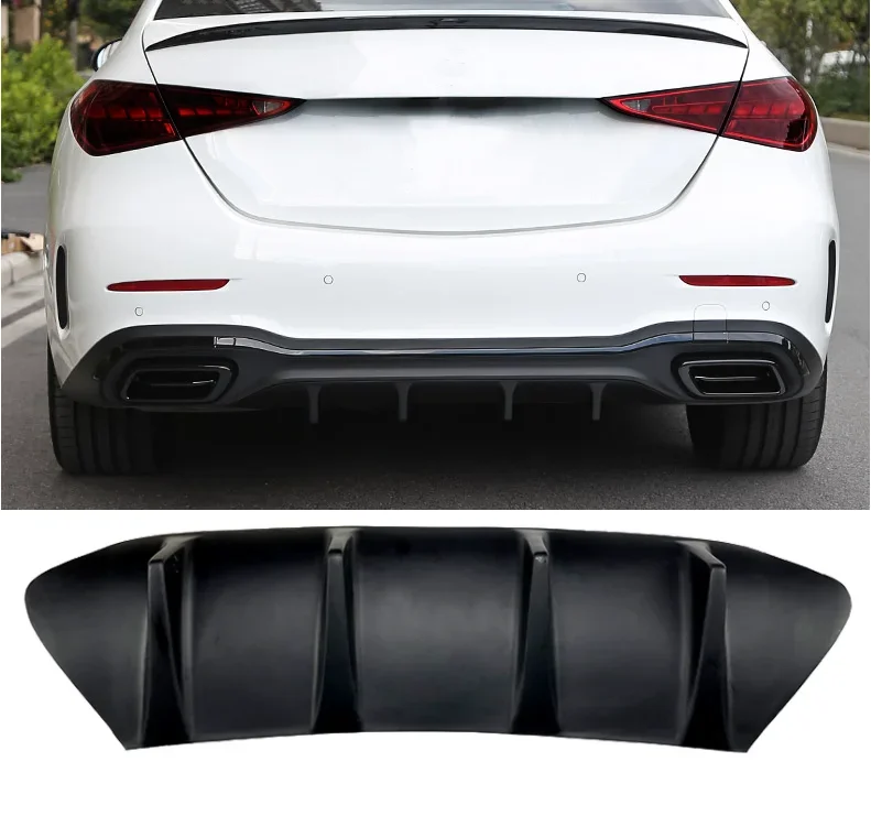 

OLAVGDN Trunk Spoiler Car Rear Bumper Lip Deflector ABS Matt Black For Mercedes Benz C-Class W206 C200 C260 C300 2022+