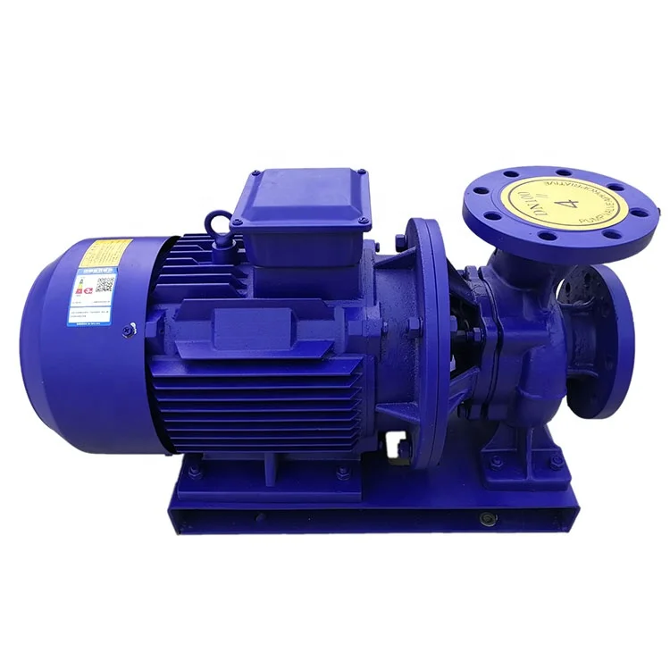 High lift single stage in line booster pump ISG ISW type centrifugal electric motor 20hp pipeline water 