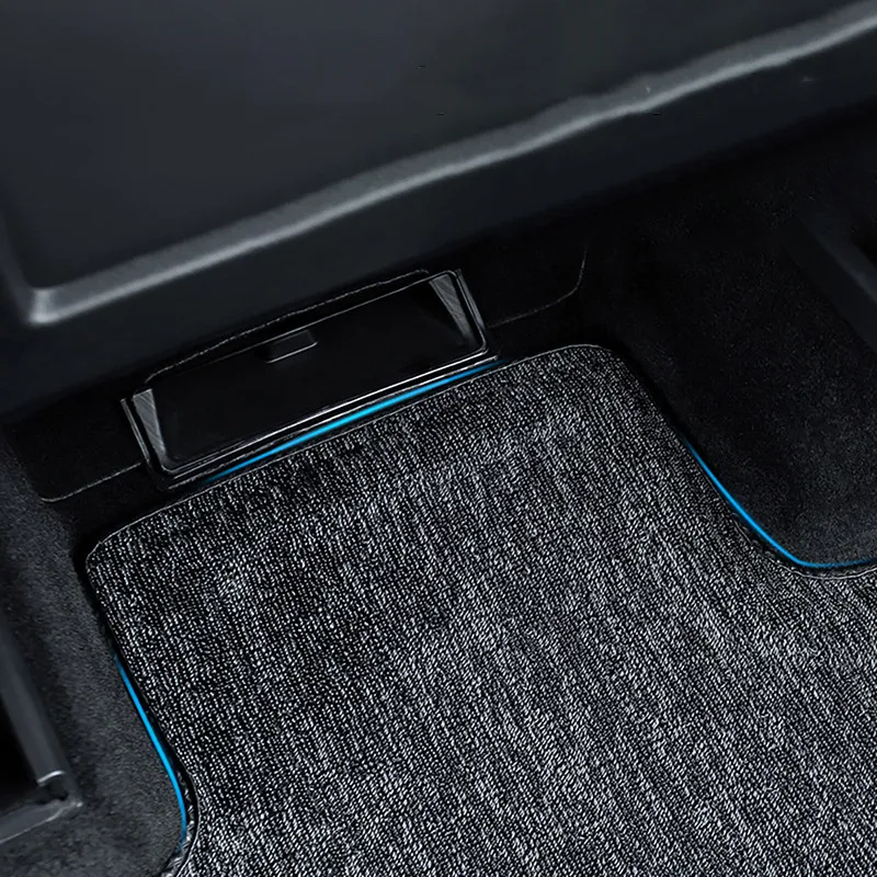 Futhope Floor Mats Black Pad For Tesla Model 3 Y 2020-2023 Custom Waterproof Mat Non-Slip Floor Liners Surrounded Floor Mats