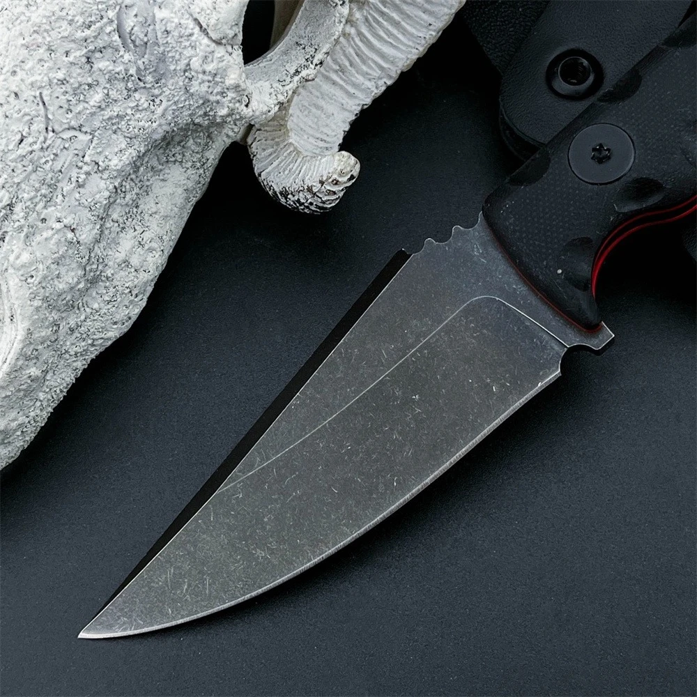 Fixed Blade Knife with Sheath 7Cr13Mov Blade and G10 Handle Outdoor Hiking Knife Ultility Durable Knife