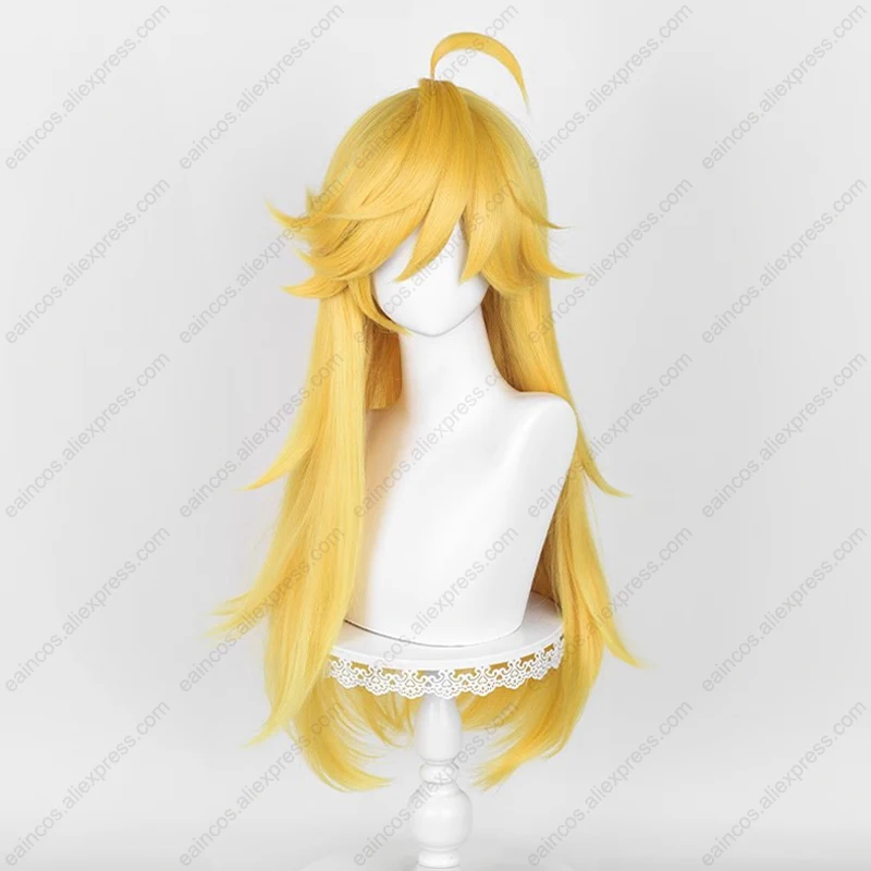 Panty Anarchy Cosplay Wig 75cm Long Gold Yellow Wigs Heat Resistant Synthetic Hair Halloween Party