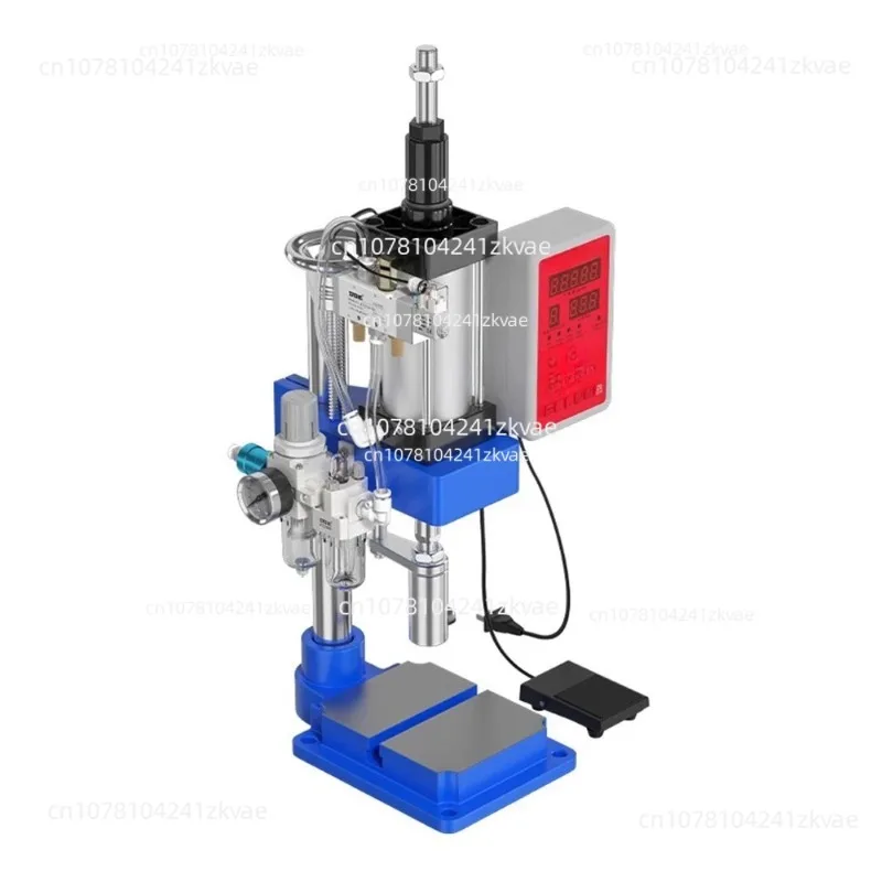 

63A Pneumatic Punching Machine Hand Press Machine Adjustable Force 200KG Pneumatic Puncher 110V/220V Single Column