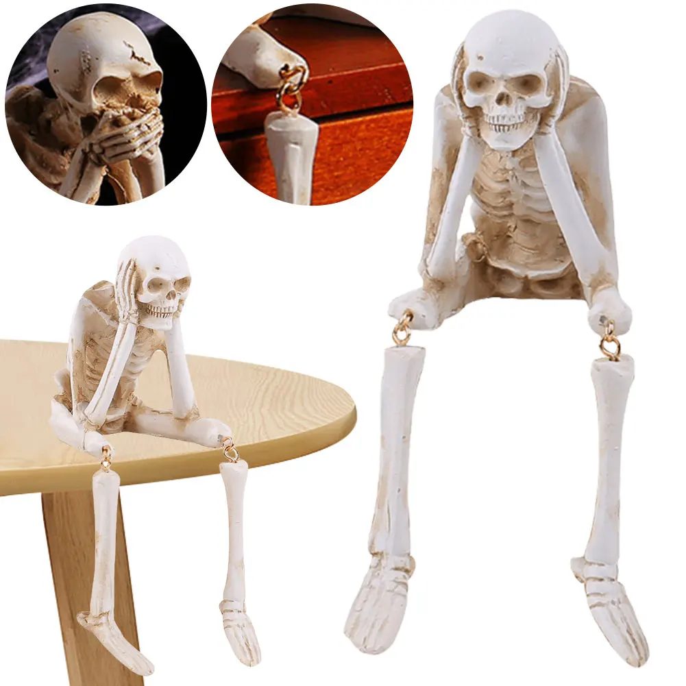 

Реалистичные украшения в виде черепа, см. говорит, слушай, нет злых фигурок скелетов, статуи черепа для дома, дом с привидениями, декор для вечеринки на Хэллоуин