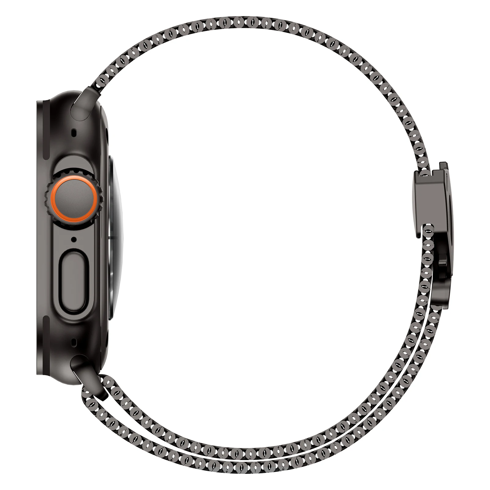 Tali Milanese Loop untuk Apple Watch Band Ultra 3/2 49mm 46mm 45mm 44mm Logam Baja Tahan Karat untuk iWatch Seri 11 10 9 8 7 6 5 SE