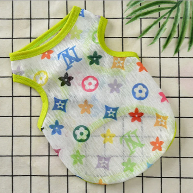 

XS-2XL Summer Dog Clothes Pet Thin Sunproof Outift Breathable Vest T-shirt for Small Medium Dogs Breathable Pet Clothing Supplly