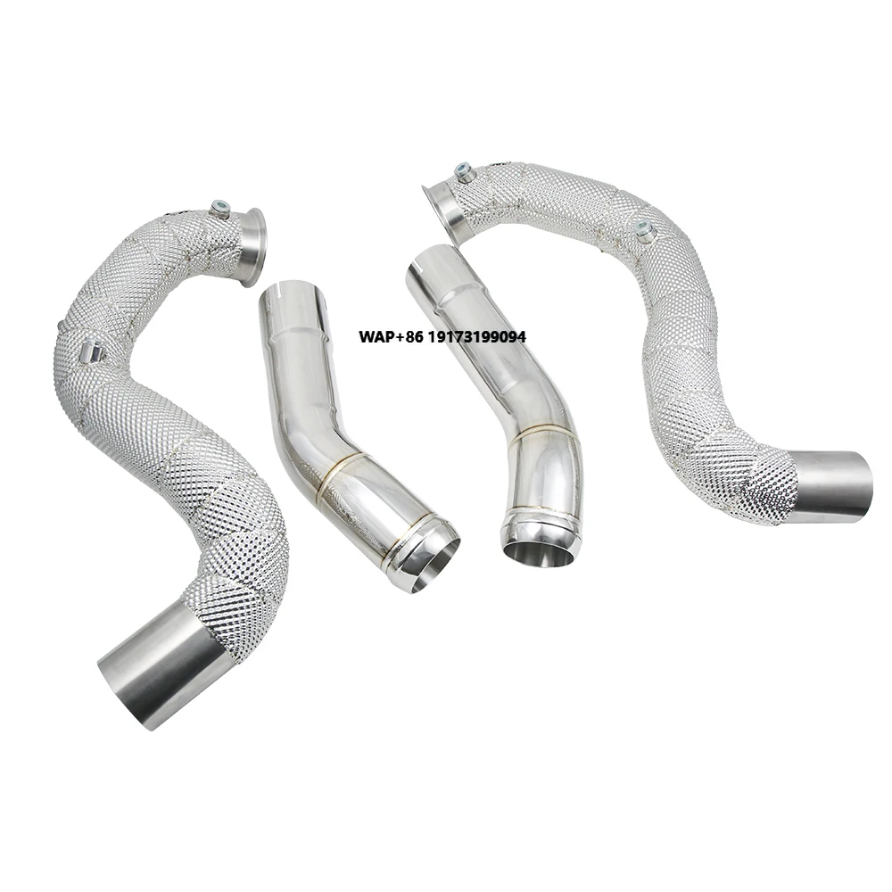 

Racing Downpipe Exhaust For 2015-2023 MercedesBenz-C63 C63S W205 V8 4.0TT M177 AMG Downpipes Test Pipe