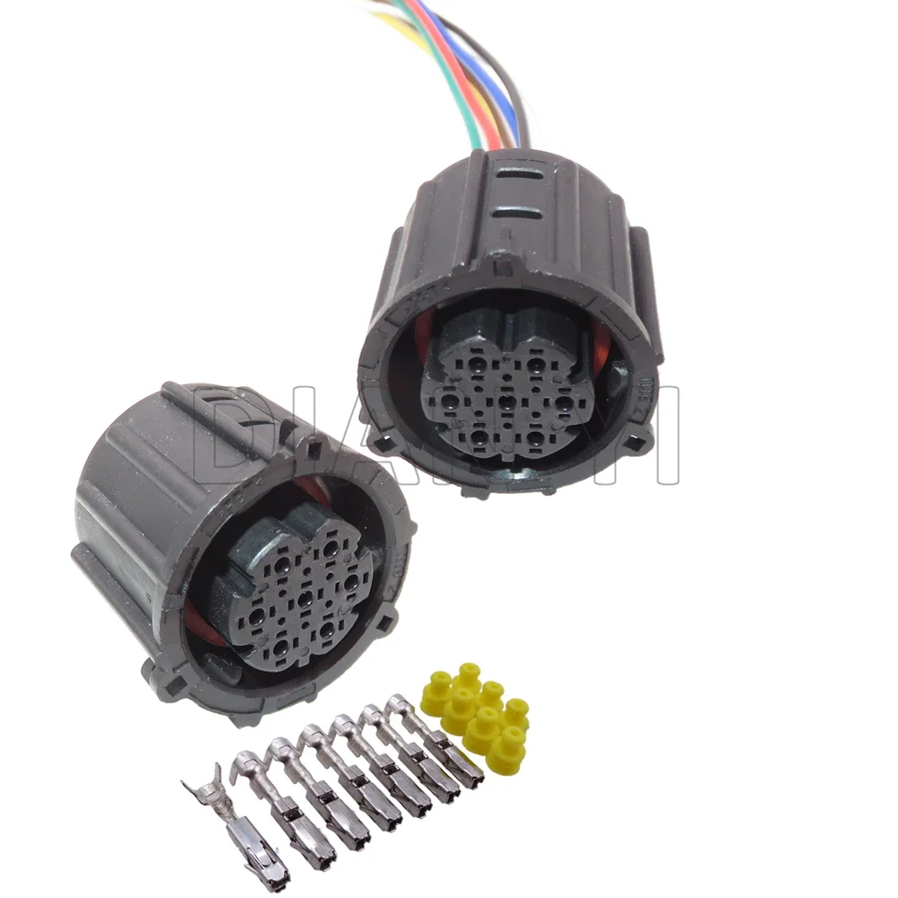 

1 Set 7 Way Car Pressure Sensor Wire Terminal Plug AC Assembly Auto Oil Exploration Railway Round Plastic Housing Plugs