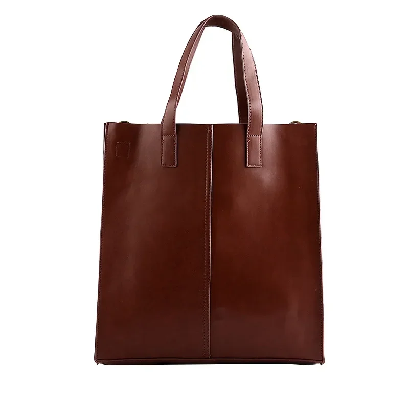 Bolsos de mano Vintage simples para hombre, bolso de hombro de negocios de lujo, bolsos con asa superior para ordenador portátil, bolsos cruzados de