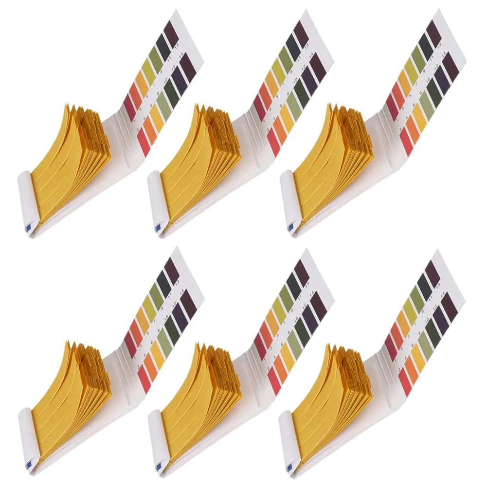 H-W 6 упаковок по 480 шт. тест-полоски PH Диапазон pH 1-14 Лакмусовая бумага для тестирования слюны, воды, почвы, косметика для домашних животных, тестирования pH еды