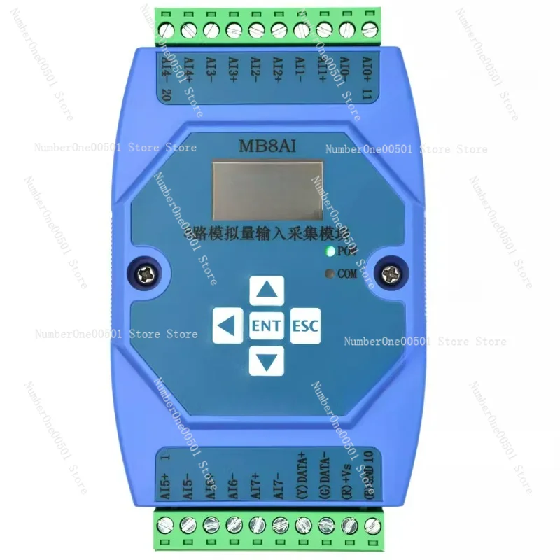 

MB8AO+ 4-20mA / 0-5V / 0-10V / ± 5V / ± 10V 8-channel analog output module RS485 MODBUS